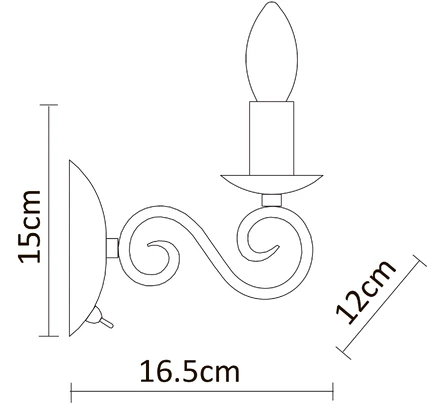 Бра Arte Lamp ISABEL A1129AP-1WH